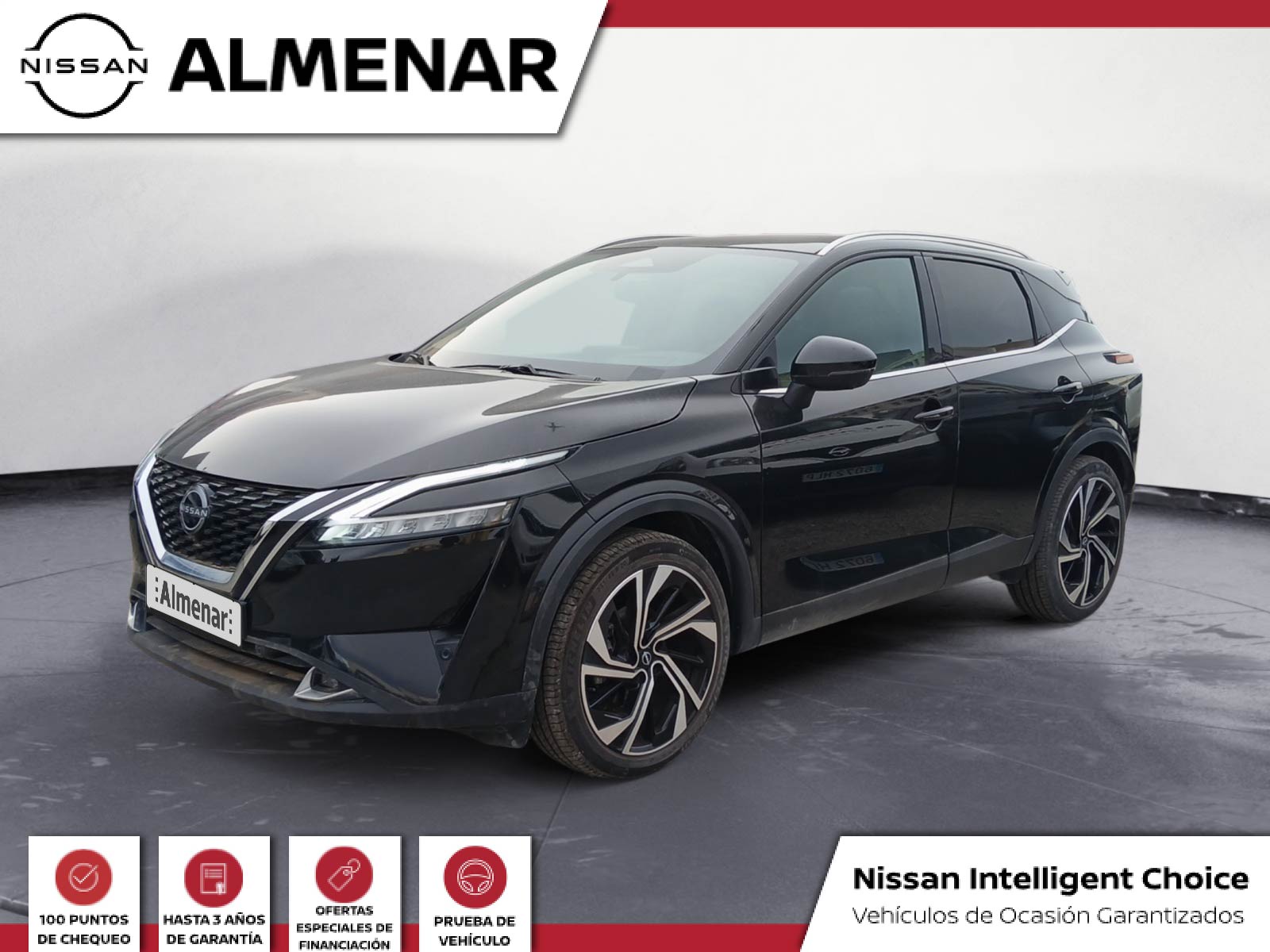21 Nissan Qashqai 160CV Manual Tekna+. Negro