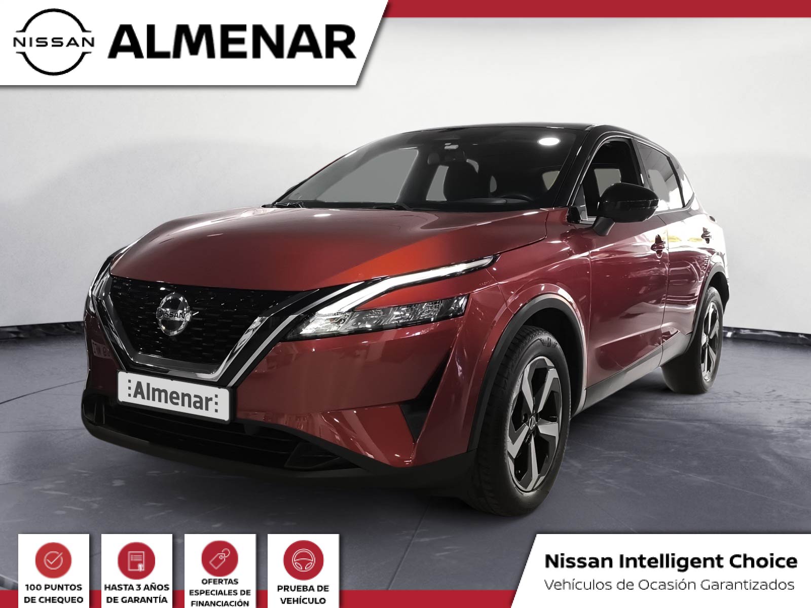 21 NISSAN QASHQAI 140CV MANUAL N-CONNECTA. ROJO